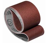 Klingspor Corindón - 150 x 2000 mm - Grano P120 - 5 unidades - para madera y metal - Base de tejido semiflexible resistente - Bandas profesionales para lijadoras de banda y lijadoras de bordes