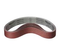 Klingspor Corindón - 50 x 1020 mm - Grano P180 - 5 unidades - para madera y metal - Base de tejido semiflexible resistente - Bandas de lijado profesional para lijadora de banda