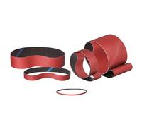 Klingspor CS310XF - Cinta de lija flexible para madera y metal (10 x 330 mm, grano P280-25 unidades, compatible con lijadora de banda Schneider BDS 330 y compatible con Hazet 9033-4)