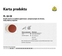 klingspor disco abrasivo autoadhesivo 125 mm pl28ck grano 80 /50 unid