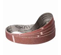 Klingspor Juego de 2 bandas de lija de 40 x 760 mm, grano 40/60/80/120/180, para lijadora de banda, lijadora, lima, afilado y eliminación de óxido (10 unidades)