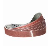 Klingspor Juego de 2 bandas de lija de 50 x 1000 mm, grano 40/60/80/120/180, para lijadora de banda, lijadora, lima, afilado y eliminación de óxido (10 unidades)