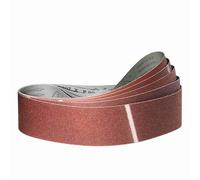 Klingspor Juego de 5 bandas de lija de 100 x 1000 mm, grano 40/60/80/120/180 para lijadora de banda, lijado, limado, afilado y eliminación de óxido