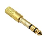 Klinken Adapter 6,35 mm zu 3,5 mm - Audio Umwandlungsstecker | 6,35 mm männlich auf 3,5 mm weiblich Adapter für Gitarren, Kopfhörer, Aux Kabel, Keyboard, Lautsprecher, Verstärker, Ideal für Studio, u