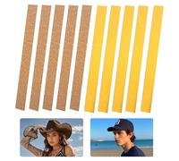 KLINNA 10 tiras de corcho autoadhesivas, reducción del sombrero para un ajuste perfecto, inserciones de corcho fácilmente aplicables como inserciones interiores para sombreros para adaptar la