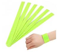 KLINNA 6 bandas reflectantes en color verde | Cinta reflectante para pantalones de bicicleta como protección para pantalones | fuertes reflectores para seguridad para corredores, ciclistas y niños