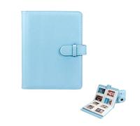 KLINNA Álbum de fotos con 256 bolsillos para película de 3 pulgadas, apto para Fujifilm Instax Mini 12 11 9 8 7, Polaroid Snap PIC-300, portafotos instantáneas y papel fotográfico Instax (azul)