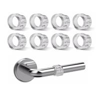 KLINNA Juego de 8 Topes para Manilla de Puerta, Protectores Transparentes para Pomos y Manillas, Amortiguadores para Manilla de Ventana, Topes de Pared para Muebles sin, PVC Blando de Alta Elasticidad