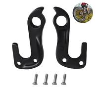 KLINNA Pack de 2 perillas de cambio para Cube Aim SL 10148 | Robusto gancho para desviador trasero de aleación de aluminio | Repuesto Mech Bike Gancho trasero para bicicleta de montaña, completo con 4