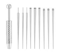 KLINNA Set de 10 Pinzas para Piercing con Aflojador de Bolas y Pinza para Piercing, Herramienta Profesional que Incluye Atrapa Bolas para Abrir y Cambiar Accesorios de Oreja y Nariz