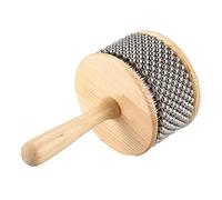 Kliplinc 1 unidad de instrumentos educativos portátiles Cabasa para el hogar y la guardería, juguete de manivela de bola de acero