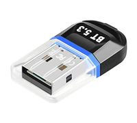Kliplinc Adaptador USB Bluetooth 5.3 USB Receptor Bluetooth Nger Subst¨¹ Laptop PC Escritorio Bluetooth Auricular Receptor Azul