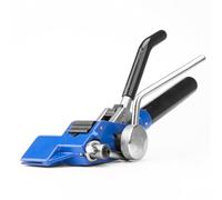 Kliplinc Alicates de atadura de trinquete de acero, herramienta de corte para bridas de 4,6 a 25 mm de, 0,25 a 1,2 mm de grosor, herramienta de corte de cinta de fijación