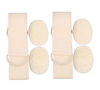 Kliplinc Loofah Exfoliating Back Scrubber for Shower, Double Side Scrubbing Strap, Body (6 Unidades)