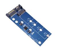 Kliplinc NGFF M.2 - Adaptador M2 a 3 adaptador M.2 a adaptador SSD M2 a tarjeta de expansión B Key Support 30/42/60/80 mm, color azul