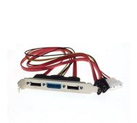 Kliplinc PC DIY SATA a ESATA y IDE Molex Power PCI Bracket Ranura Cable Full H?He Perfiles para Disco Duro Externo
