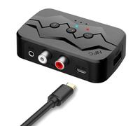 Kliplinc Receptor Bluetooth 5.0 en 1, transmisor Bluetooth NFC, soporta Tarjeta TF, reproducción de Disco U, Adaptador de Llamada, Duradero, fácil instalación, fácil de Usar