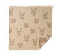 Klippan Yllefabrik Manta Bunny&Bear 75x90 cm Beige