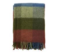 Klippan Yllefabrik Manta de lana Gotland 130x200 cm Multi-verde