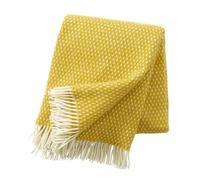 Klippan Yllefabrik Manta de lana Knut Saffran (amarillo)