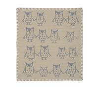 Klippan Yllefabrik Manta de peluche Hand in hand 34x40 cm Greige