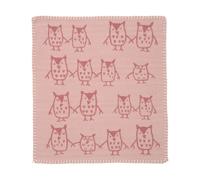 Klippan Yllefabrik Manta de peluche Hand in hand 34x40 cm Rose brown