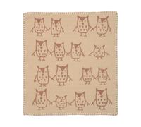 Klippan Yllefabrik Manta de peluche Hand in hand 34x40 cm Taupe