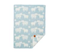 Klippan Yllefabrik Manta infantil Bää lana Light blue. 65x90 cm