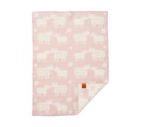 Klippan Yllefabrik Manta infantil Bää lana Soft pink. 65x90 cm