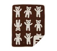 Klippan Yllefabrik Manta infantil Bruno marrón