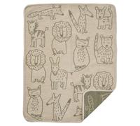 Klippan Yllefabrik Manta infantil Buddies 70x90 cm Khaki