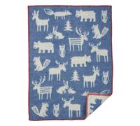 Klippan Yllefabrik Manta infantil Forest azul