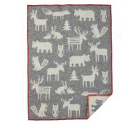 Klippan Yllefabrik Manta infantil Forest gris