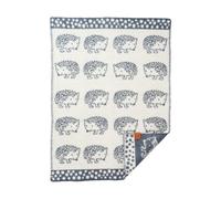 Klippan Yllefabrik Manta infantil Hedgehog 65x90 cm Azul