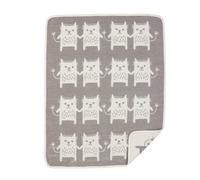 Klippan Yllefabrik Plaid chenilla Little Me gris