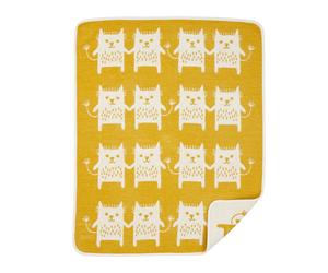 Klippan Yllefabrik Plaid chenilla Little Me gul