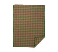 Klippan Yllefabrik Plaid infantil Dogtooth 65x90 cm Green-pink