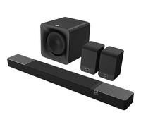 Klipsch Flexus Core 300 + Surr 100 (lote de 2) + Sub 100 - Barra de sonido, Dolby Atmos, DTS:X, AirPlay 2, Bluetooth, Wi-Fi, Subwoofer incluido