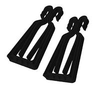 KlipSki - Soporte para esquís y bastones (1 par), rápido y fácil de usar, tanto para expertos como para niños, color negro