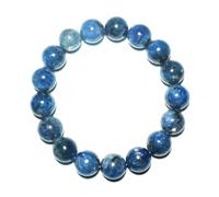 KLIYBGTHIJTP Pulsera de cianita de 12 mm para mujeres y hombres, control de tu vida se adapta a muñecas de aproximadamente 8 pulgadas, alivio de ansiedad y estrés, absorbe energía negativa, regalo de