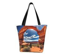 KLJnmbb Arches National Park - Bolsa de hombro funcional con estampado estándar para viajes, playa, bolso de mano, diario, vacaciones, trabajo, uso en verano