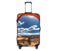 KLJnmbb Arches National Park - Funda para maleta con estampado estándar, elástica, lavable, antiarañazos, a prueba de polvo, elegante, White, L