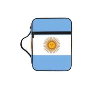 KLJnmbb Bolsa de almacenamiento de Biblia impermeable con estampado de bandera argentina, organizador religioso, soporte de las Escrituras para viajes a la iglesia
