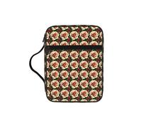 KLJnmbb Bolsa de almacenamiento de la Biblia con estampado de rosas rústicas, impermeable, organizador religioso, soporte de las Escrituras para viajes a la iglesia
