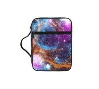 KLJnmbb Bolsa de almacenamiento de la Biblia impermeable con diseño de galaxia del universo, organizador religioso, soporte de las Escrituras para viajes a la iglesia