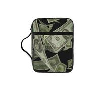 KLJnmbb Bolsa de almacenamiento de la Biblia impermeable con diseño de signo de dólar, organizador religioso, soporte de las Escrituras para viajes a la iglesia