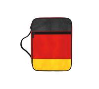 KLJnmbb Bolsa de almacenamiento de la Biblia impermeable con estampado de bandera de Alemania, organizador religioso, soporte de las Escrituras para viajes a la iglesia