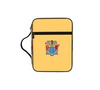 KLJnmbb Bolsa de almacenamiento de la Biblia impermeable con estampado de bandera de Nueva Jersey, organizador religioso, soporte para las Escrituras para viajes a la iglesia