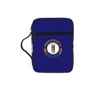 KLJnmbb Bolsa de almacenamiento de la Biblia impermeable con estampado de bandera del estado de Kentucky, organizador religioso, soporte para las Escrituras para viajes a la iglesia