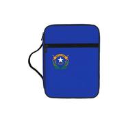 KLJnmbb Bolsa de almacenamiento de la Biblia impermeable con estampado de bandera del estado de Nevada, organizador religioso, soporte de las Escrituras para viajes a la iglesia